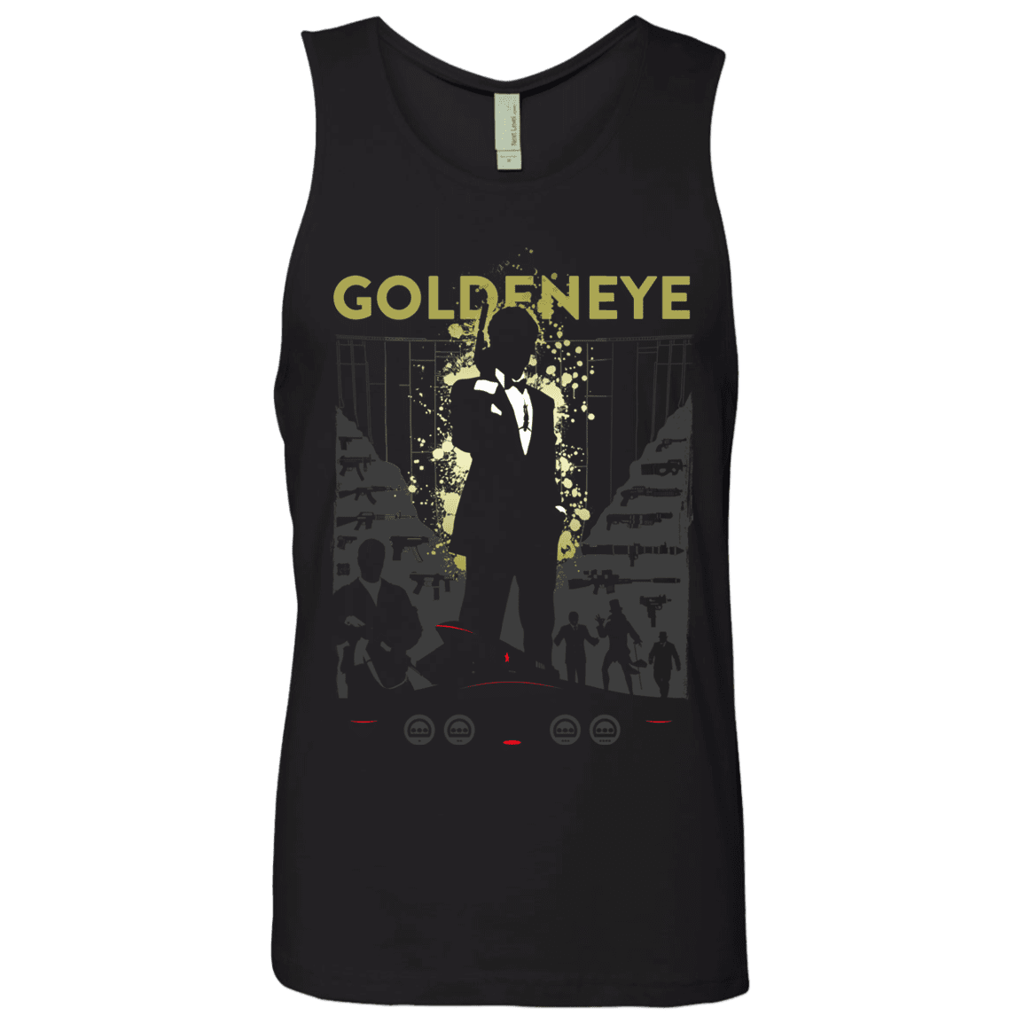 T-Shirts Black / S Goldeneye Men's Premium Tank Top