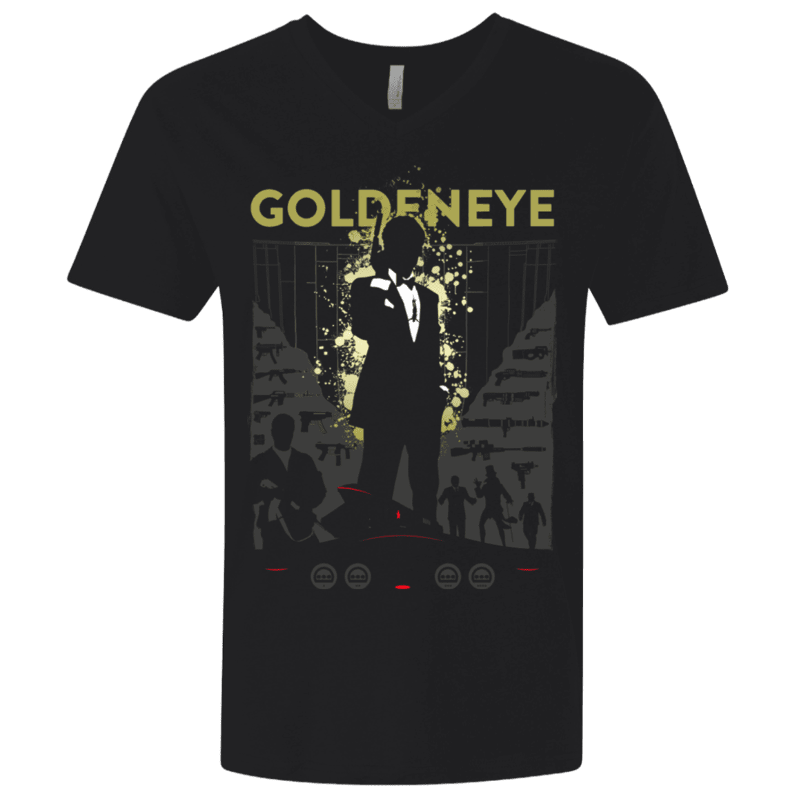 T-Shirts Black / X-Small Goldeneye Men's Premium V-Neck