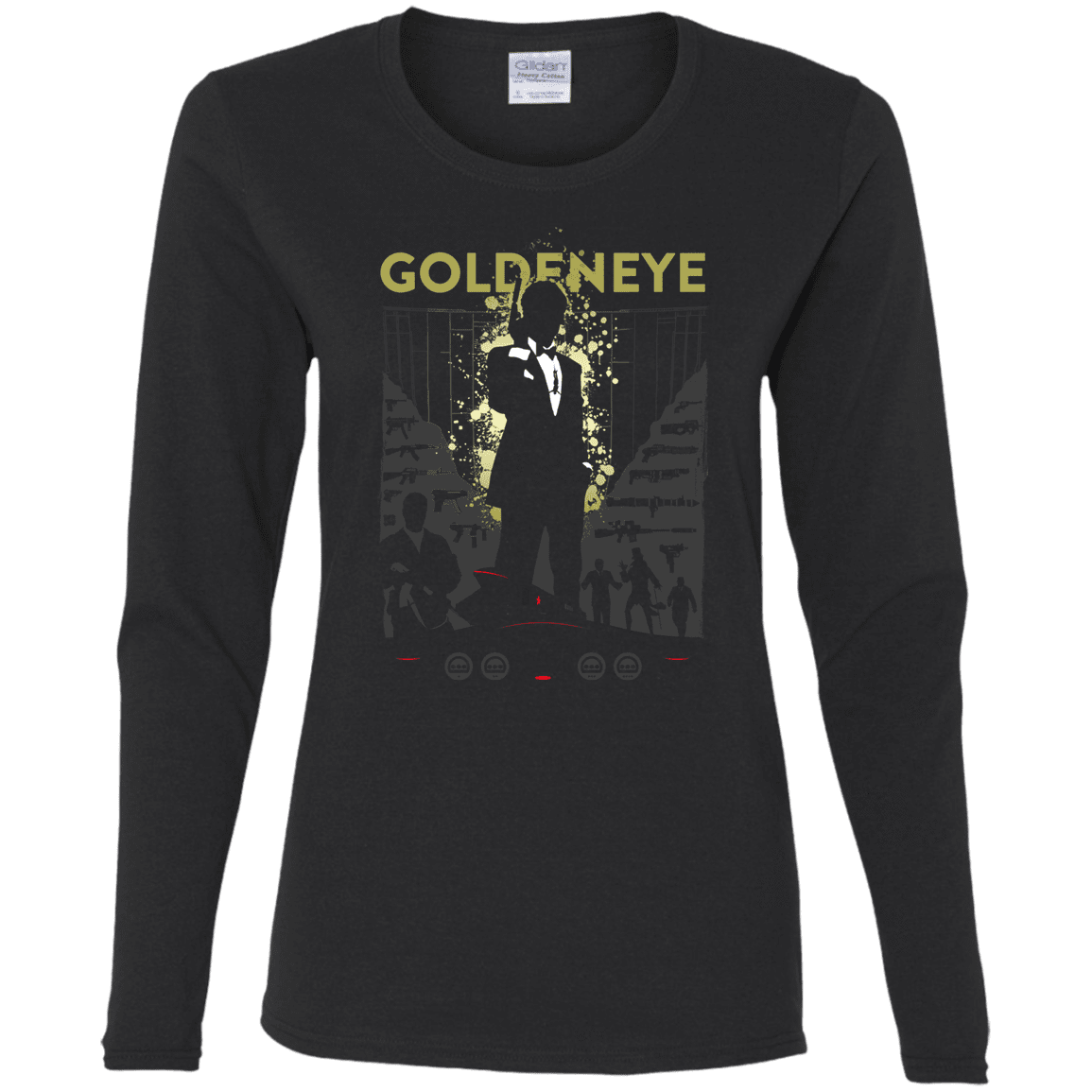 T-Shirts Black / S Goldeneye Women's Long Sleeve T-Shirt