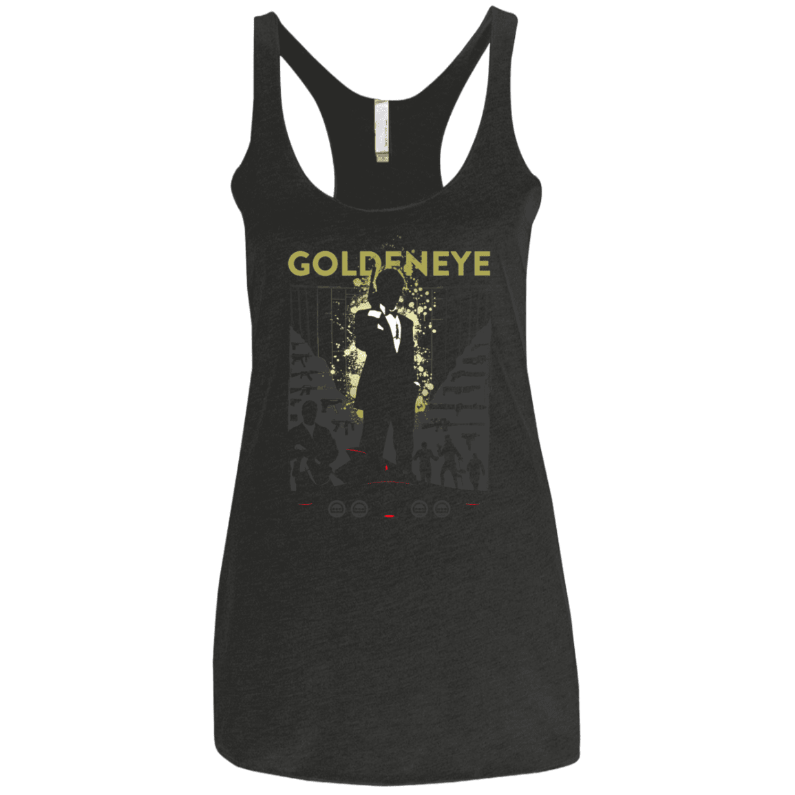 T-Shirts Vintage Black / X-Small Goldeneye Women's Triblend Racerback Tank