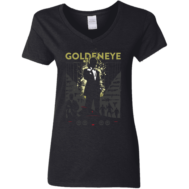 T-Shirts Black / S Goldeneye Women's V-Neck T-Shirt