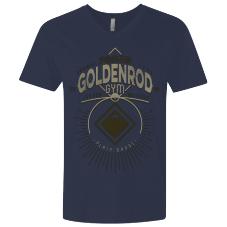 T-Shirts Midnight Navy / X-Small Goldenrod Gym Men's Premium V-Neck