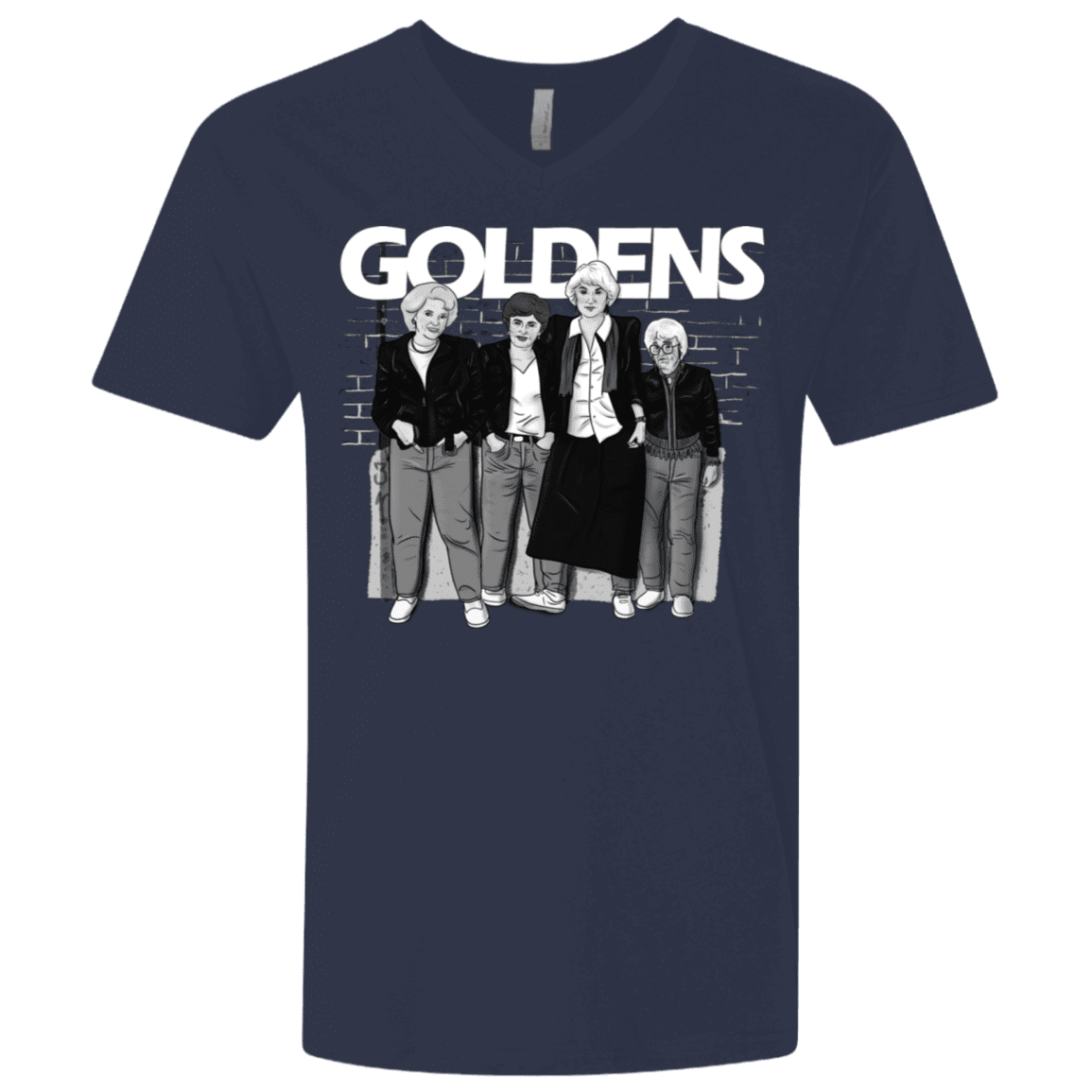 T-Shirts Midnight Navy / X-Small Goldens Men's Premium V-Neck