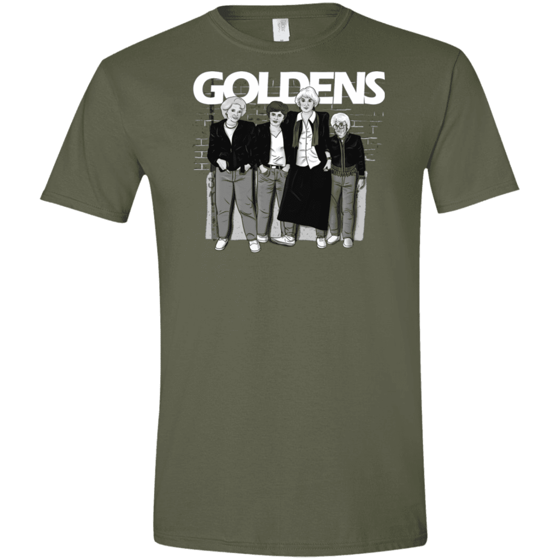 T-Shirts Military Green / S Goldens Men's Semi-Fitted Softstyle