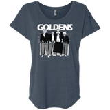 T-Shirts Indigo / X-Small Goldens Triblend Dolman Sleeve