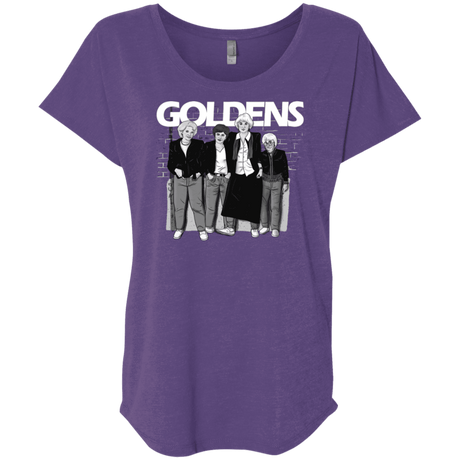 T-Shirts Purple Rush / X-Small Goldens Triblend Dolman Sleeve