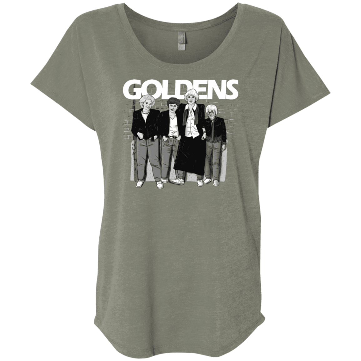 T-Shirts Venetian Grey / X-Small Goldens Triblend Dolman Sleeve