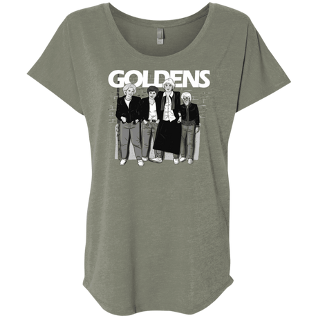 T-Shirts Venetian Grey / X-Small Goldens Triblend Dolman Sleeve