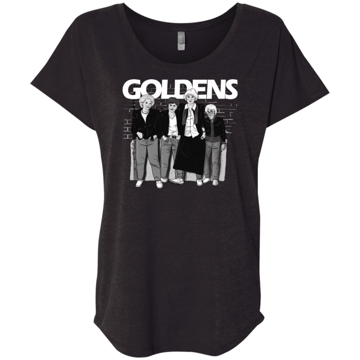 T-Shirts Vintage Black / X-Small Goldens Triblend Dolman Sleeve