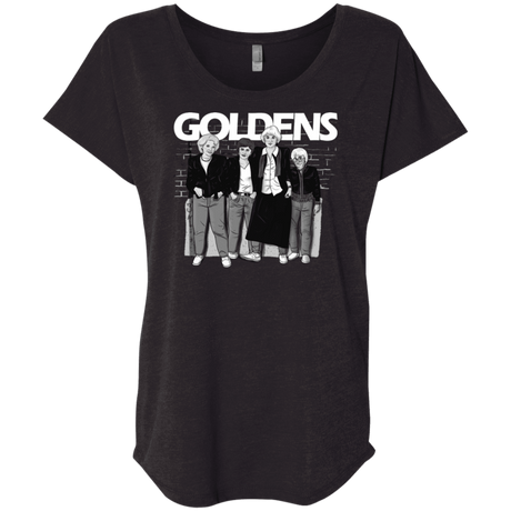 T-Shirts Vintage Black / X-Small Goldens Triblend Dolman Sleeve