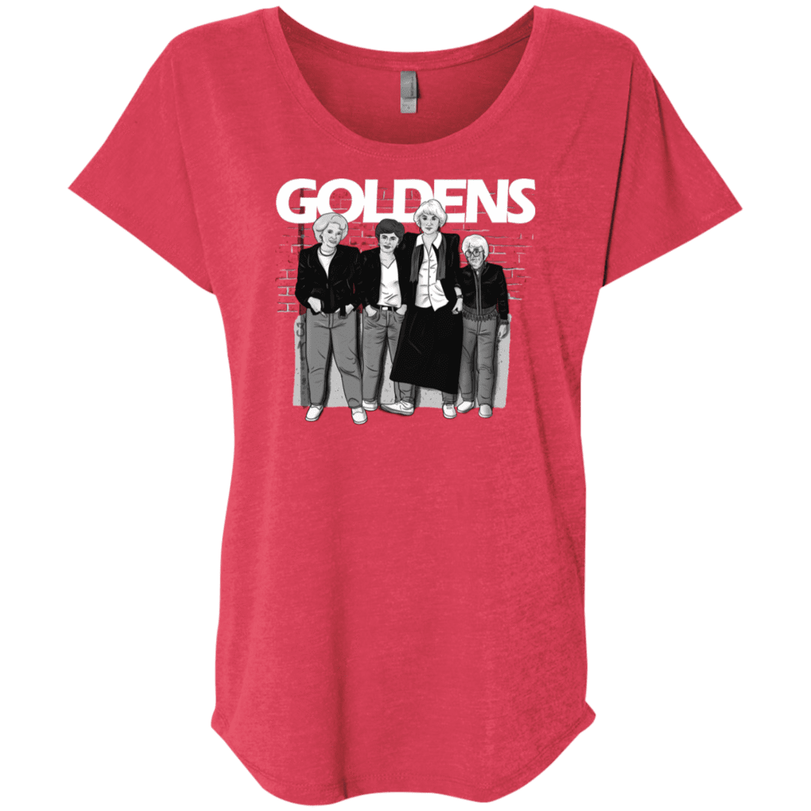 T-Shirts Vintage Red / X-Small Goldens Triblend Dolman Sleeve