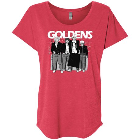 T-Shirts Vintage Red / X-Small Goldens Triblend Dolman Sleeve