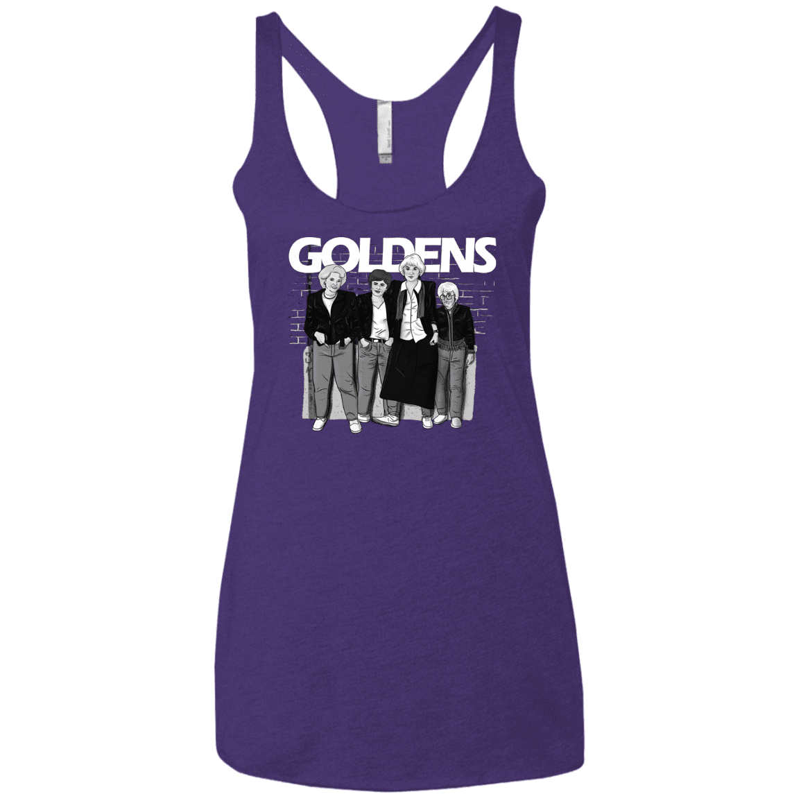 T-Shirts Purple Rush / X-Small Goldens Women's Triblend Racerback Tank