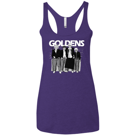 T-Shirts Purple Rush / X-Small Goldens Women's Triblend Racerback Tank