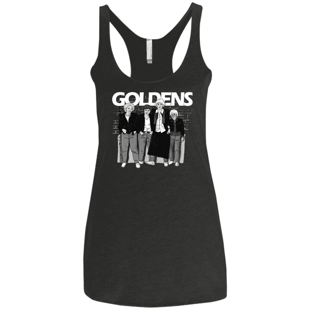 T-Shirts Vintage Black / X-Small Goldens Women's Triblend Racerback Tank