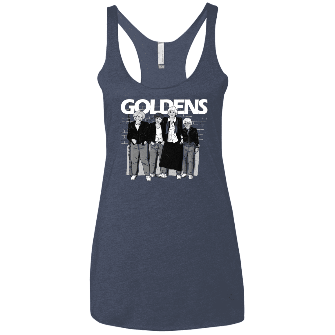 T-Shirts Vintage Navy / X-Small Goldens Women's Triblend Racerback Tank