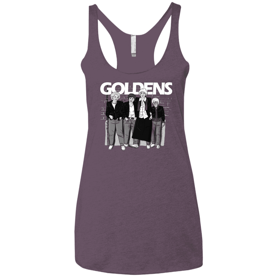 T-Shirts Vintage Purple / X-Small Goldens Women's Triblend Racerback Tank