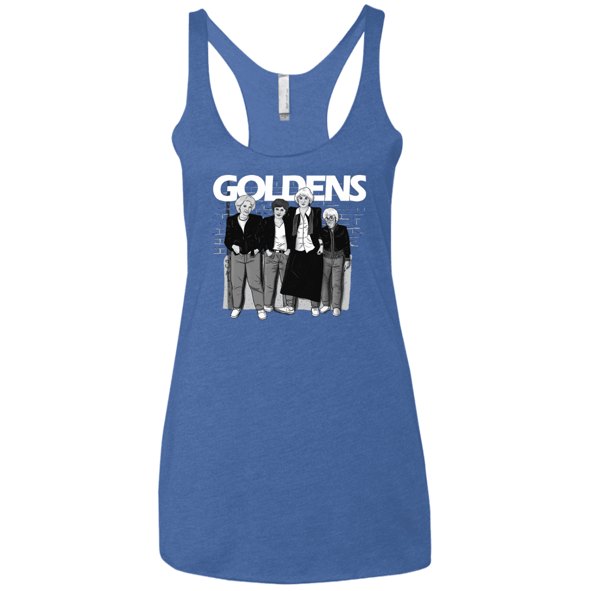 T-Shirts Vintage Royal / X-Small Goldens Women's Triblend Racerback Tank