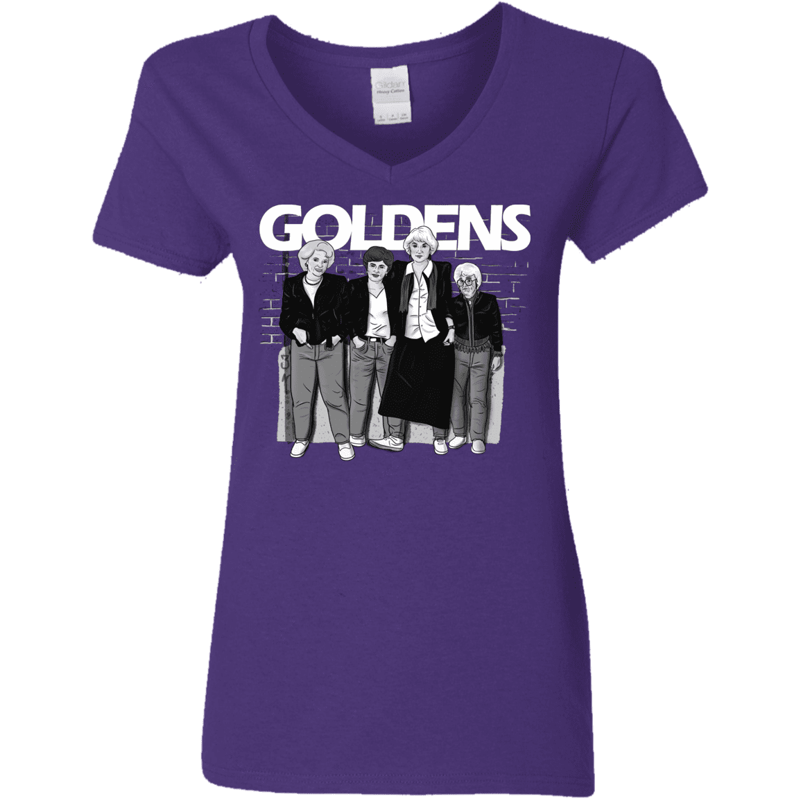 T-Shirts Purple / S Goldens Women's V-Neck T-Shirt