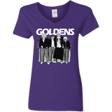 T-Shirts Purple / S Goldens Women's V-Neck T-Shirt