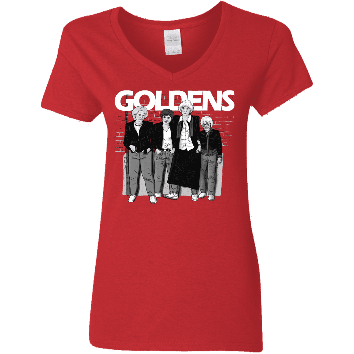 T-Shirts Red / S Goldens Women's V-Neck T-Shirt