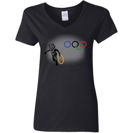 T-Shirts Black / S Gollympics Women's V-Neck T-Shirt