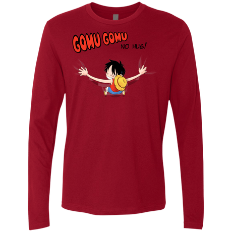 T-Shirts Cardinal / Small Gomu Gomu no Hug Men's Premium Long Sleeve