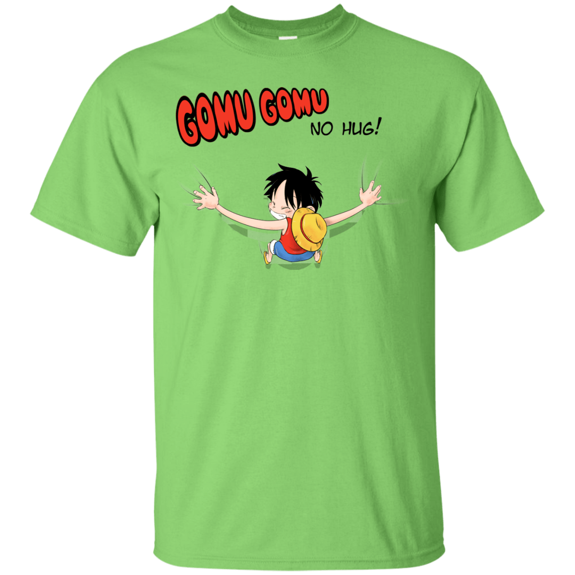 T-Shirts Lime / Small Gomu Gomu no Hug T-Shirt