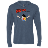 T-Shirts Indigo / X-Small Gomu Gomu no Hug Triblend Long Sleeve Hoodie Tee