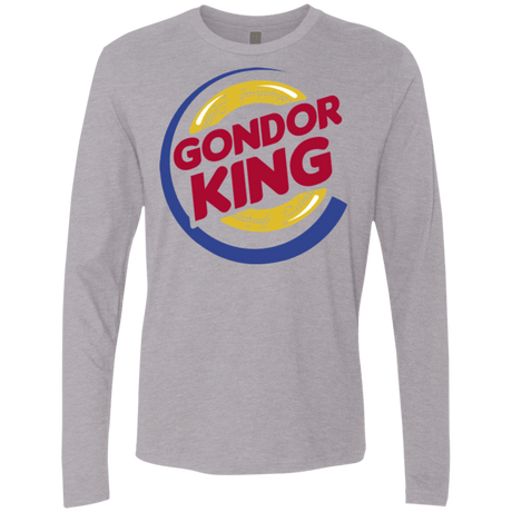 T-Shirts Heather Grey / Small Gondor King Men's Premium Long Sleeve