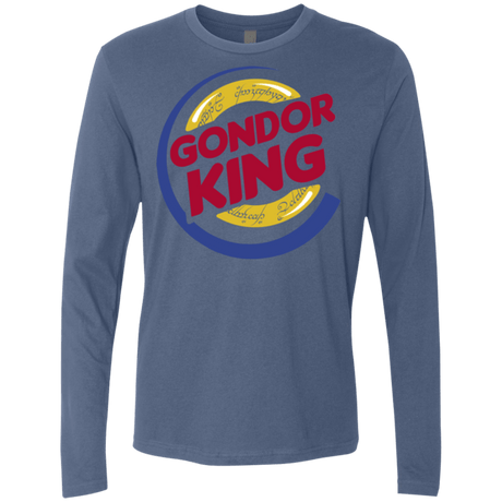 T-Shirts Indigo / Small Gondor King Men's Premium Long Sleeve