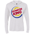 T-Shirts Heather White / X-Small Gondor King Triblend Long Sleeve Hoodie Tee