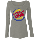 T-Shirts Venetian Grey / Small Gondor King Women's Triblend Long Sleeve Shirt