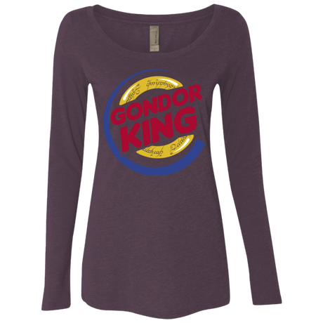 T-Shirts Vintage Purple / Small Gondor King Women's Triblend Long Sleeve Shirt