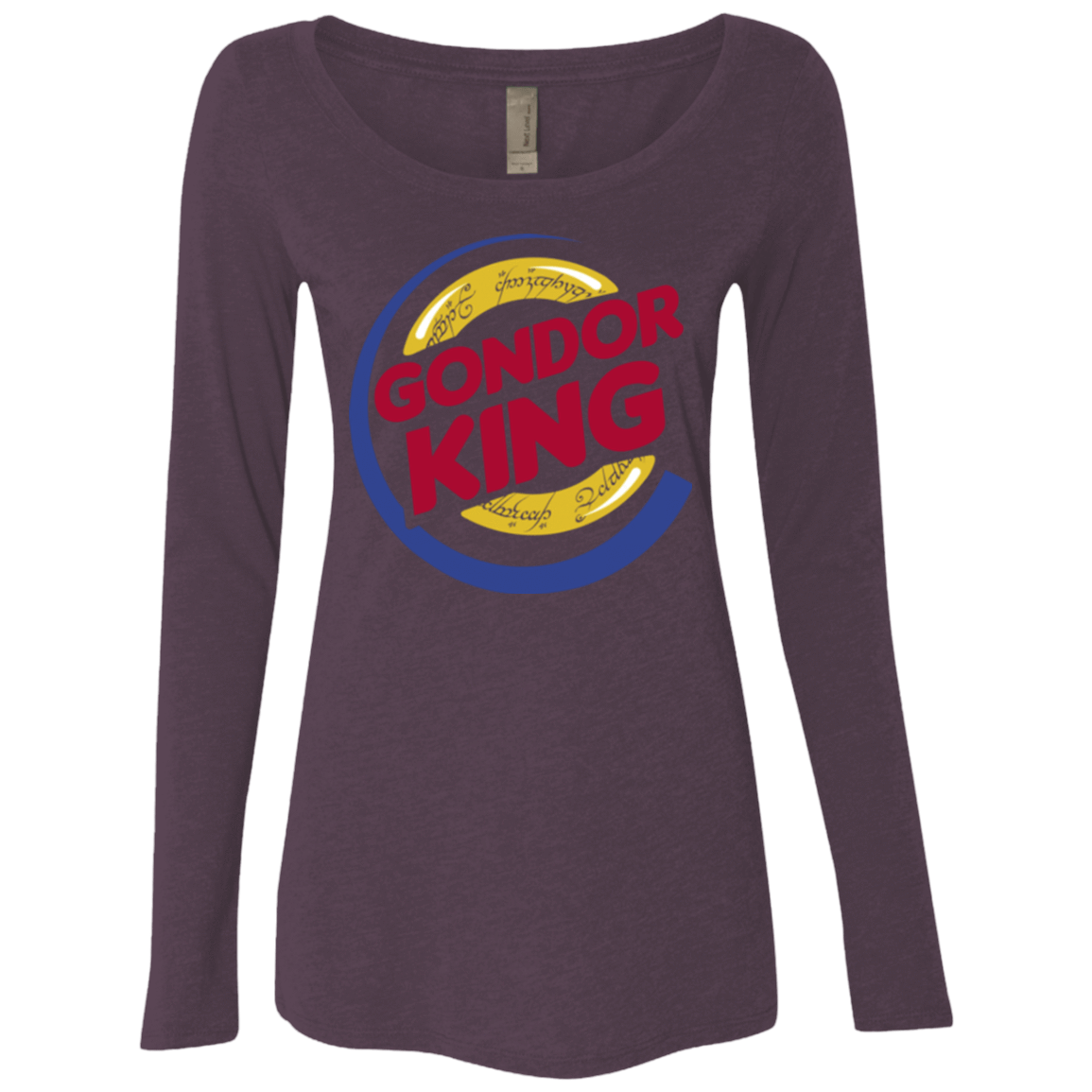 T-Shirts Vintage Purple / Small Gondor King Women's Triblend Long Sleeve Shirt