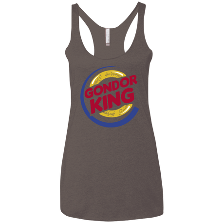 T-Shirts Macchiato / X-Small Gondor King Women's Triblend Racerback Tank