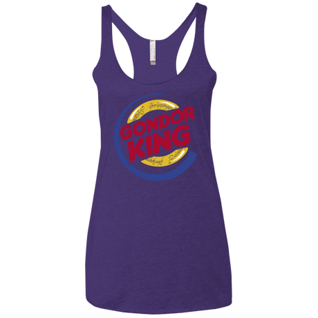 T-Shirts Purple / X-Small Gondor King Women's Triblend Racerback Tank