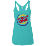 T-Shirts Tahiti Blue / X-Small Gondor King Women's Triblend Racerback Tank