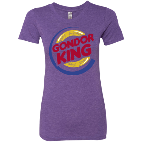 T-Shirts Purple Rush / Small Gondor King Women's Triblend T-Shirt