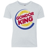 T-Shirts Heather White / YXS Gondor King Youth Triblend T-Shirt