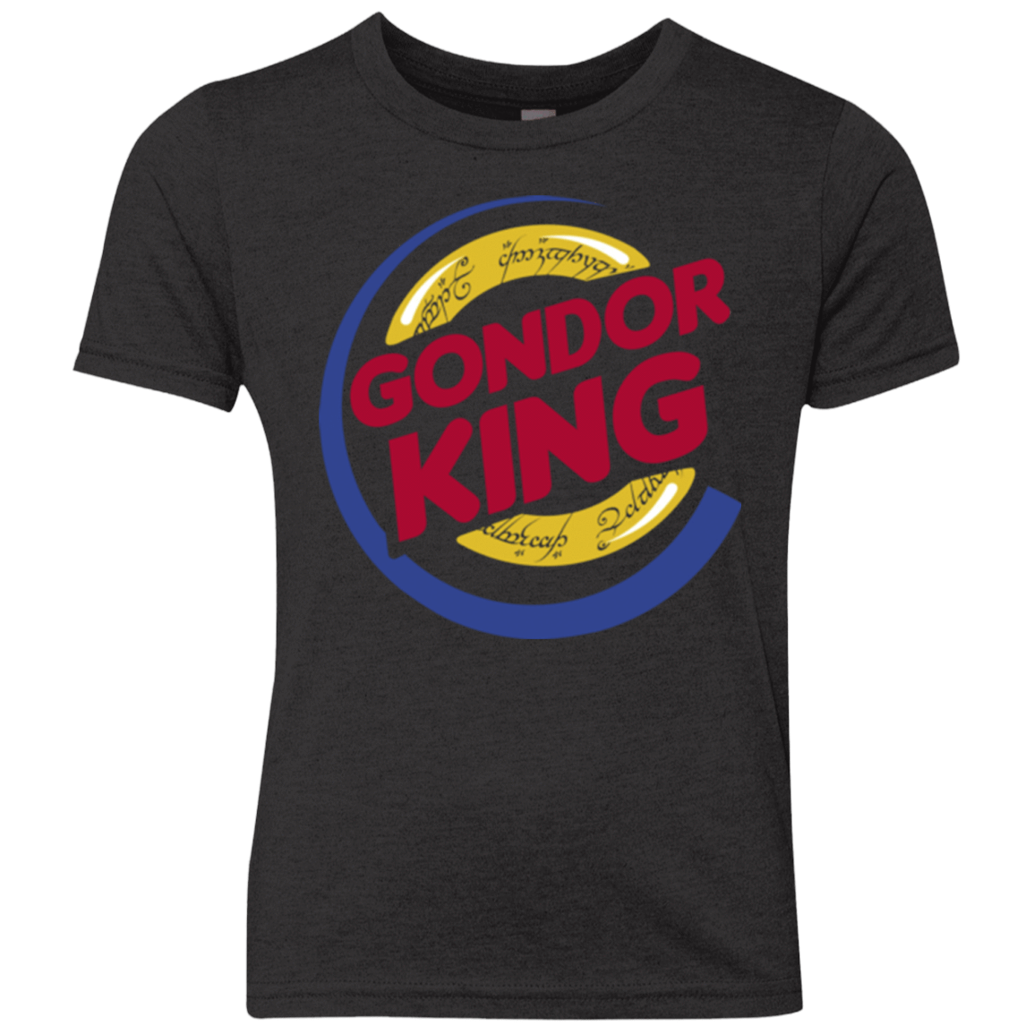 T-Shirts Vintage Black / YXS Gondor King Youth Triblend T-Shirt