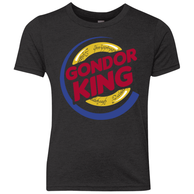 T-Shirts Vintage Black / YXS Gondor King Youth Triblend T-Shirt