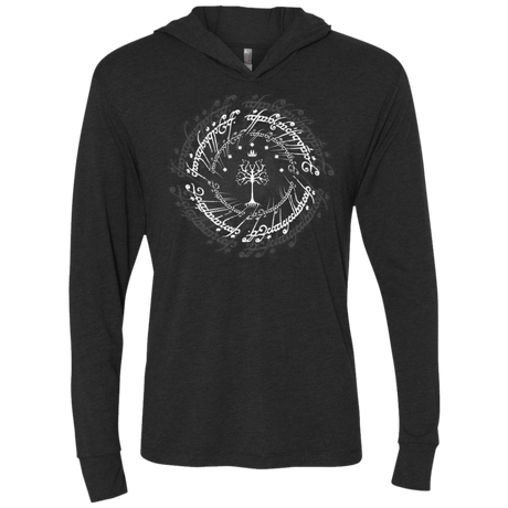 T-Shirts Vintage Black / X-Small Gondor Triblend Long Sleeve Hoodie Tee