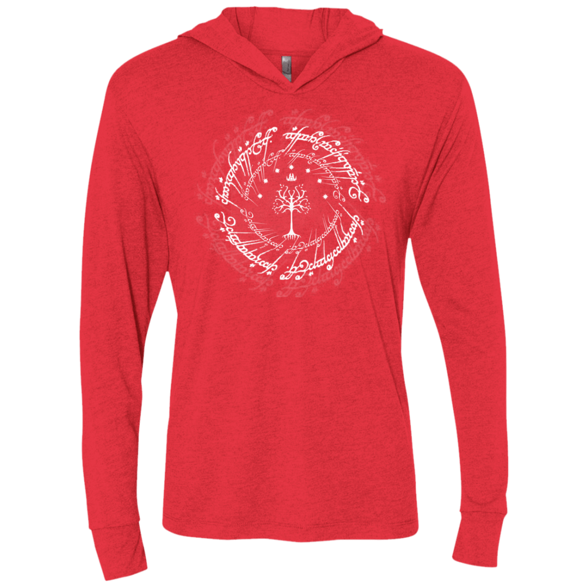 T-Shirts Vintage Red / X-Small Gondor Triblend Long Sleeve Hoodie Tee