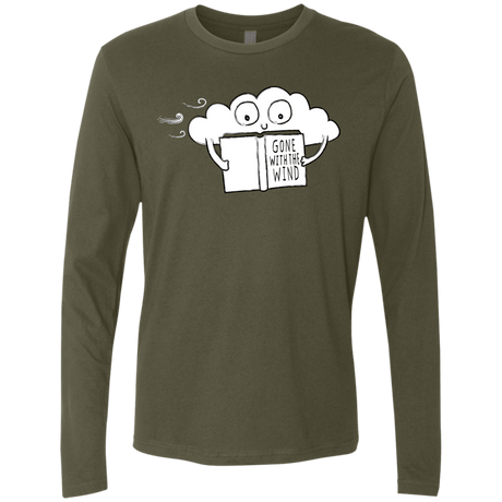 T-Shirts Military Green / S Gone with the Wind Men's Premium Long Sleeve