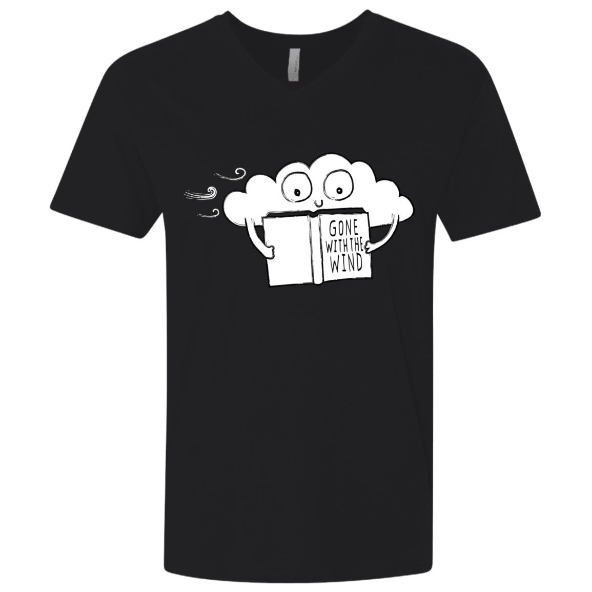 T-Shirts Black / X-Small Gone with the Wind Men's Premium V-Neck