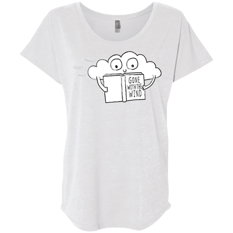 T-Shirts Heather White / X-Small Gone with the Wind Triblend Dolman Sleeve
