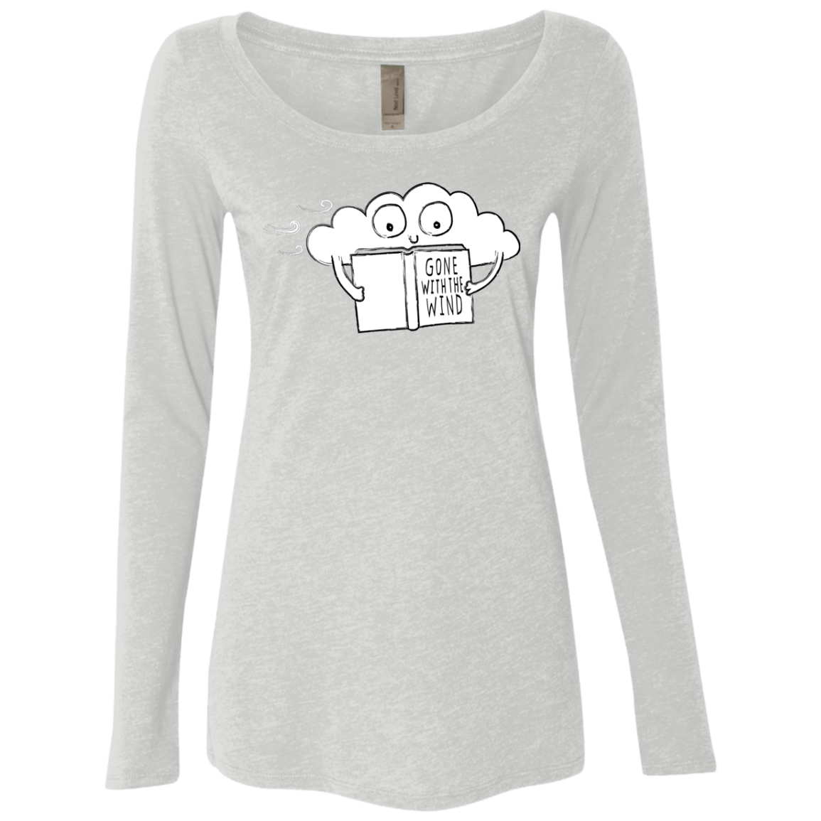 T-Shirts Heather White / S Gone with the Wind Women's Triblend Long Sleeve Shirt
