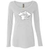 T-Shirts Heather White / S Gone with the Wind Women's Triblend Long Sleeve Shirt