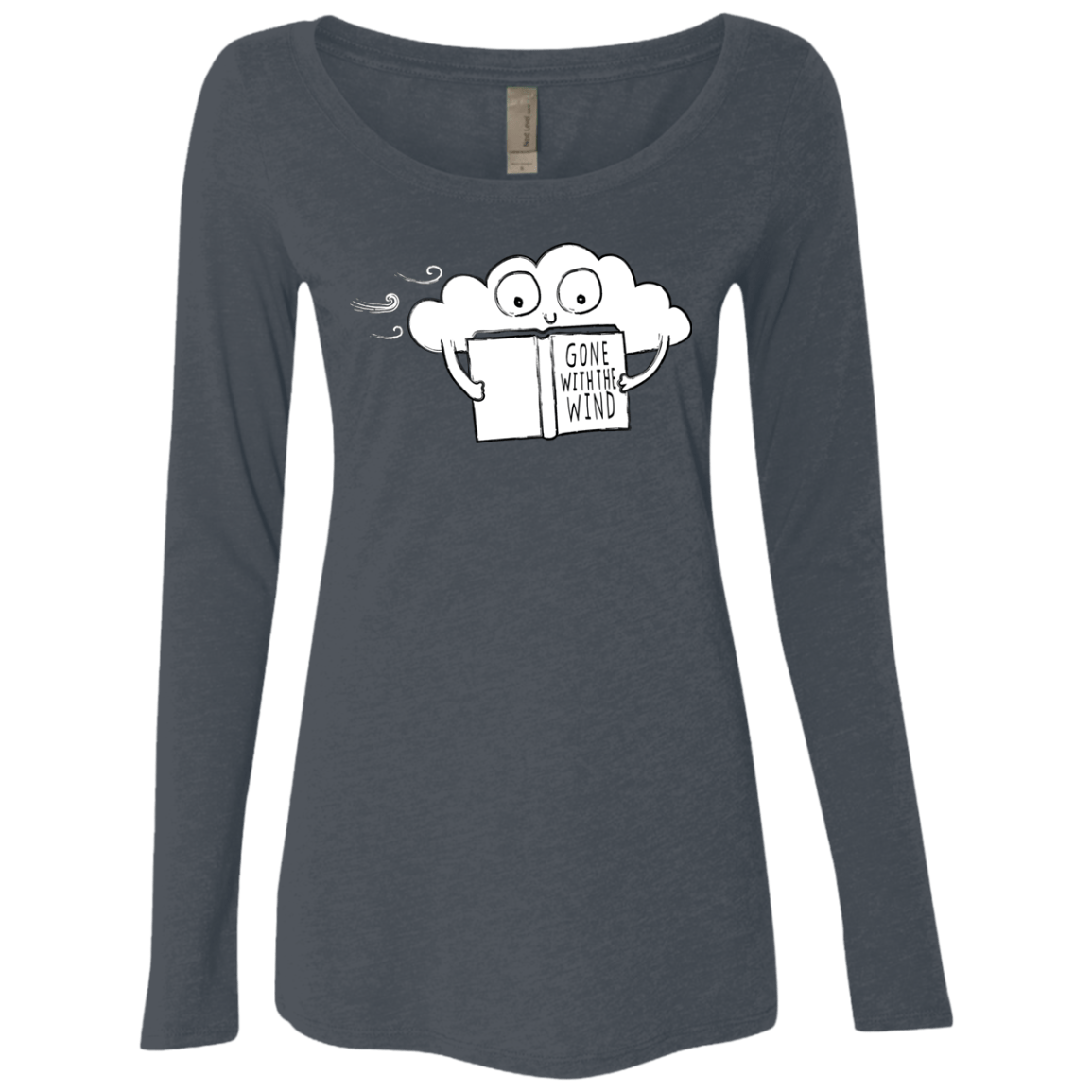 T-Shirts Vintage Navy / S Gone with the Wind Women's Triblend Long Sleeve Shirt
